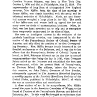 In Memoriam. Mrs. James Mifflin