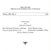 The Pennsylvania Genealogical Magazine