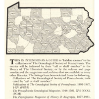 A Genealogist's Guide to Pennsylvania Records