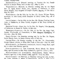 Marriages from the Philadelphia Repertory, May 5th, 1810 to April 13th, 1811