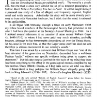 The Case of the Vanishing Ancestry