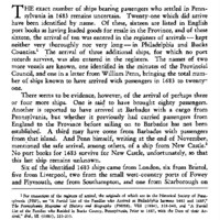 Pennsylvania's 1683 Ships and Some of Their Passengers