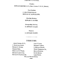 Officers of the Genealogical Society of Pennsylvania