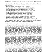 Bible Records. Parker Bible