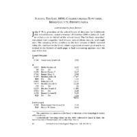 School Tax List, 1890, Colebrookdale Township, Berks County, Pennsylvania
