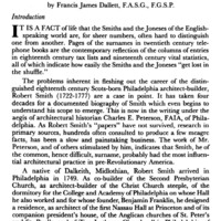 The Family of Mrs. Robert Smith: A Commentary on The Genealogy of Esther Jones