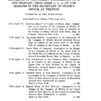 Abstracts of New Jersey Commissions, Civil and Military, From Liber A. A. A. of Commissions in the Secretary of State's Office at Trenton