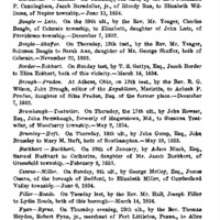Marriages and Deaths from the Bedford Gazette