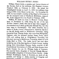 In Memoriam. William Henry Jenks