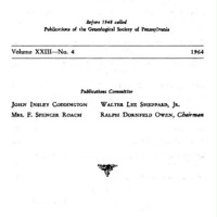 The Pennsylvania Genealogical Magazine