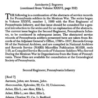 A Guide to Pennsylvania Soldiers in the Mexican War