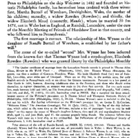MRS. THOMAS WYNNE OF PHILADELPHIA AND HER FAMILY: Corrections to the Pedigrees of Wynne and Maude