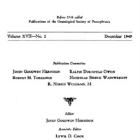 The Pennsylvania Genealogical Magazine