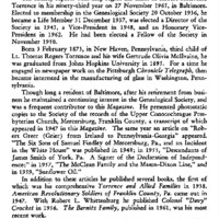 Robert McIlvaine Torrence, 1873-1965