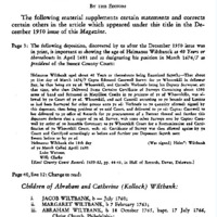 Wiltbanck-Wiltbank Of Sussex County, Delaware, And Philadelphia, Pennsylvania.