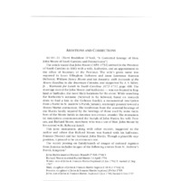 Additions and Corrections