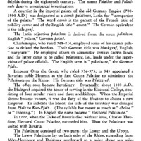 Palatine and Palatinate