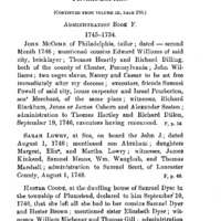 Abstracts of Wills Recorded in the Administration Books, Register's Office, Philadelphia