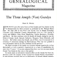 The Three Joseph (Van) Gundys