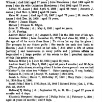 Fragments from Old Philadelphia Graveyards