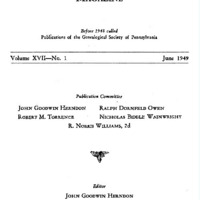 The Pennsylvania Genealogical Magazine