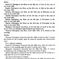Bible Records. James B. Cherington'S Bible [As Of] Dec. 12, 1812. a Reprint And Correction.