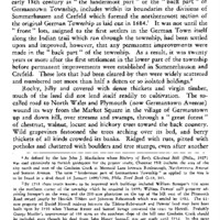 The Back Part of Germantown: A Reconstruction