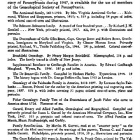 Accessions of Genealogical Material by the Historical Society of Pennsylvania During 1947
