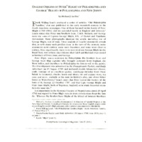 English Origins of Peter Blight of Philadelphia and George Blight of Philadelphia and New Jersey