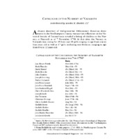 Catalogue of the Nursery at Nazareth