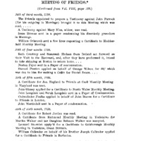 Early Minutes of Philadelphia Monthly Meeting of Friends