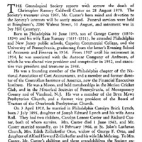 Christopher R. C. Custer, 1893-1970