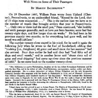 William Penn'S Twenty-Three Ships