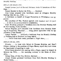 Early Minutes of Philadelphia Monthly Meeting of Friends.