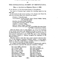 Twenty-Eighth Annual Report of the Genealogical Society of Pennsylvania