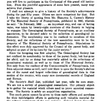 Anniversary Address by the President