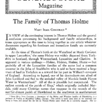The Family of Thomas Holme