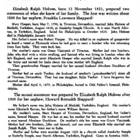 John Holmes, Philadelphia Paper-Maker, and His Wife Mary Hooper