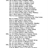 Marriages by John Hutchinson, Pastor, Presbyterian Congregations, Mifflin-Town and Lost Creek, Pennsylvania