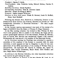 Thirty-Ninth Annual Report of the Genealogical Society of Pennsylvania