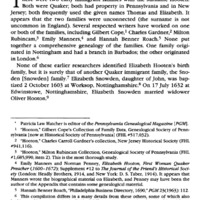 The Hooten/Hooton Families of England, Pennsylvania, and New Jersey
