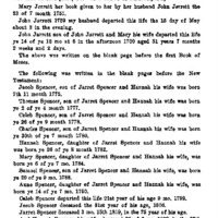 Spencer Jarrett Bible Record