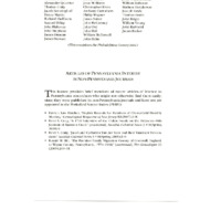 Articles of Pennsylvania Interest in Non-Pennsylvania Journals