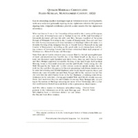 Quaker Marriage: Certificates Evans-Morgan, Montgomery County, 1833