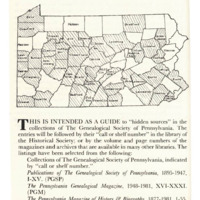 A Genealogist's Guide to Pennsylvania Records