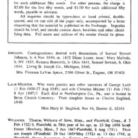 Genealogical Exchange