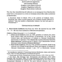 Leibrock of Berks County from Bischweiler in 1751