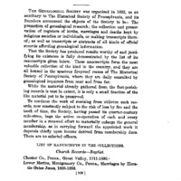 Collections of the Genealogical Society of Pennsylvania