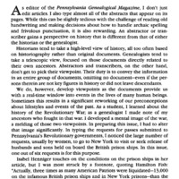 Editor's Notes: Abstract Thoughts