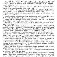 Genealogical Accessions by the Genealogical Society and the Historical Society of Pennsylvania, 1 January 1966-1 January 1967